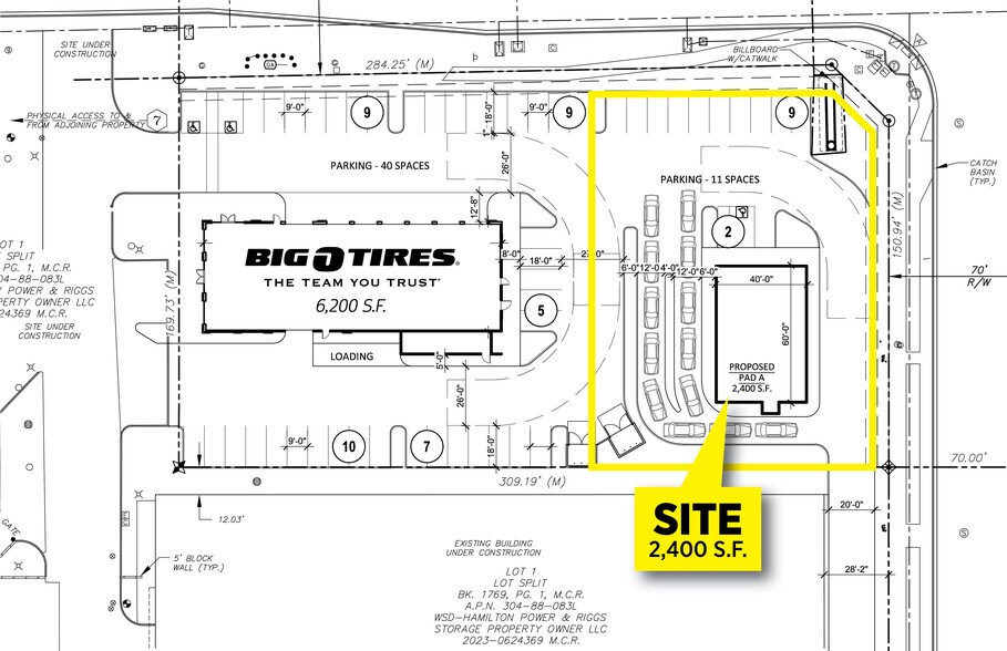 SWC Power & Riggs Rd, Chandler, AZ à louer - Plan de site - Image 2 de 2