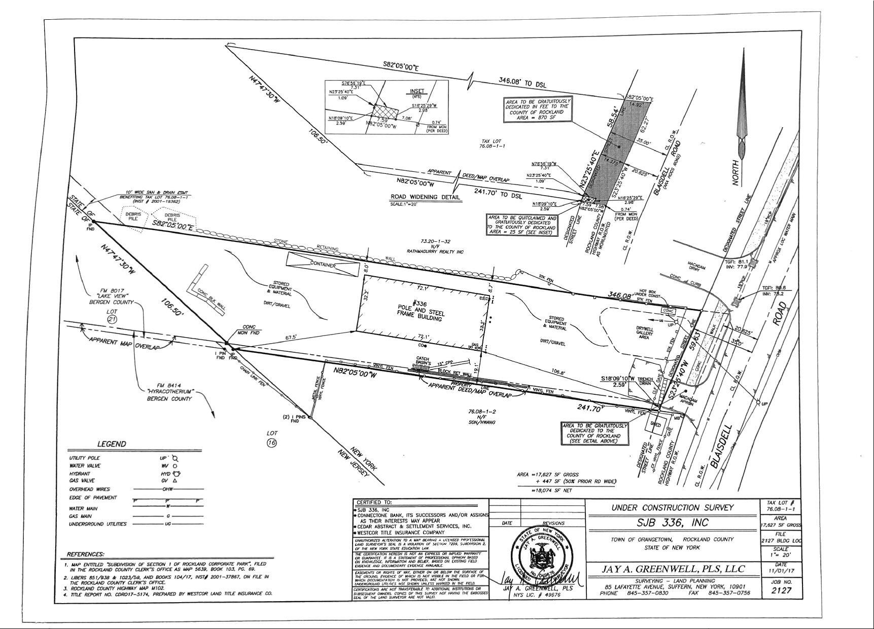 336 Blaisdell Rd, Orangeburg, NY à vendre Plan de site- Image 1 de 1