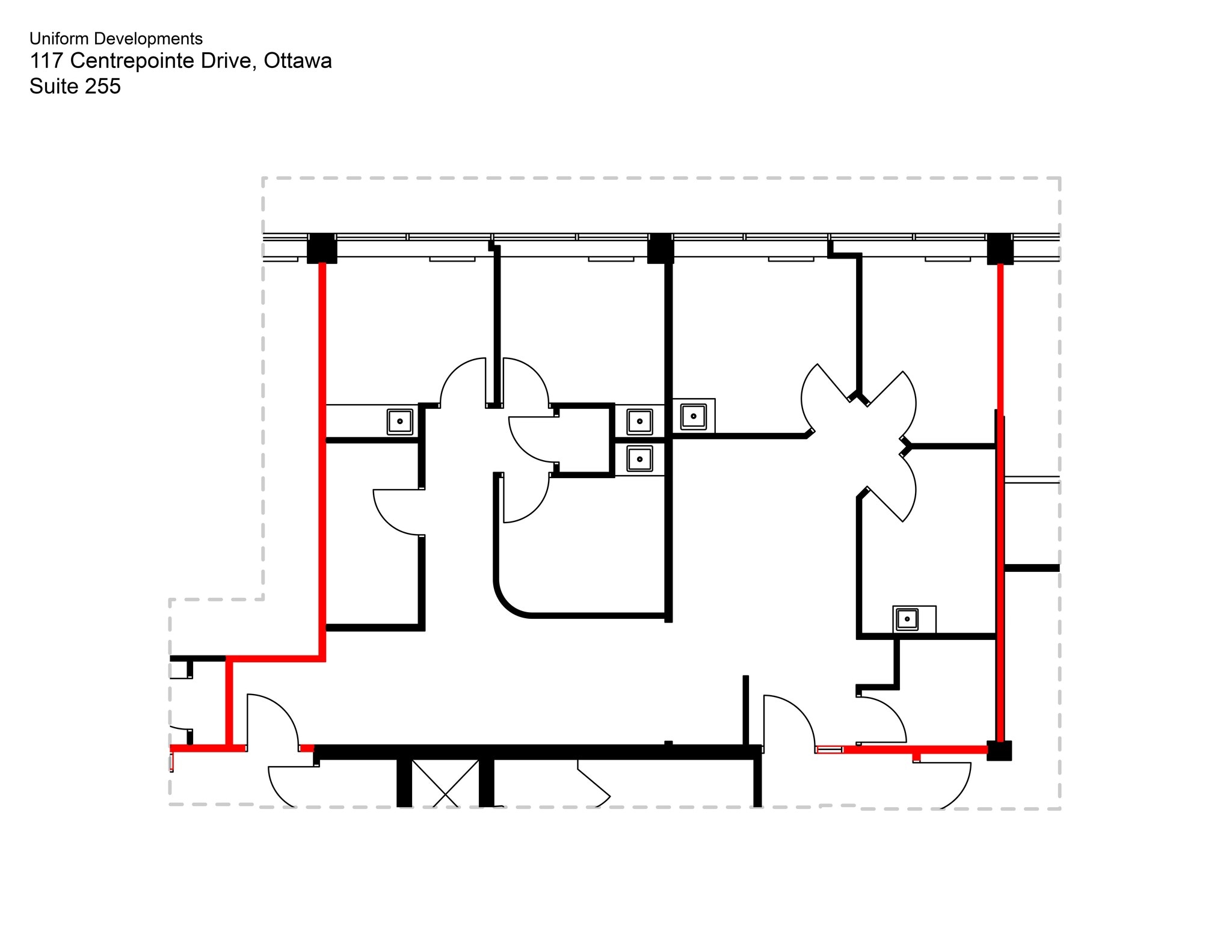 117 Centrepointe Dr, Ottawa, ON for lease Site Plan- Image 1 of 7