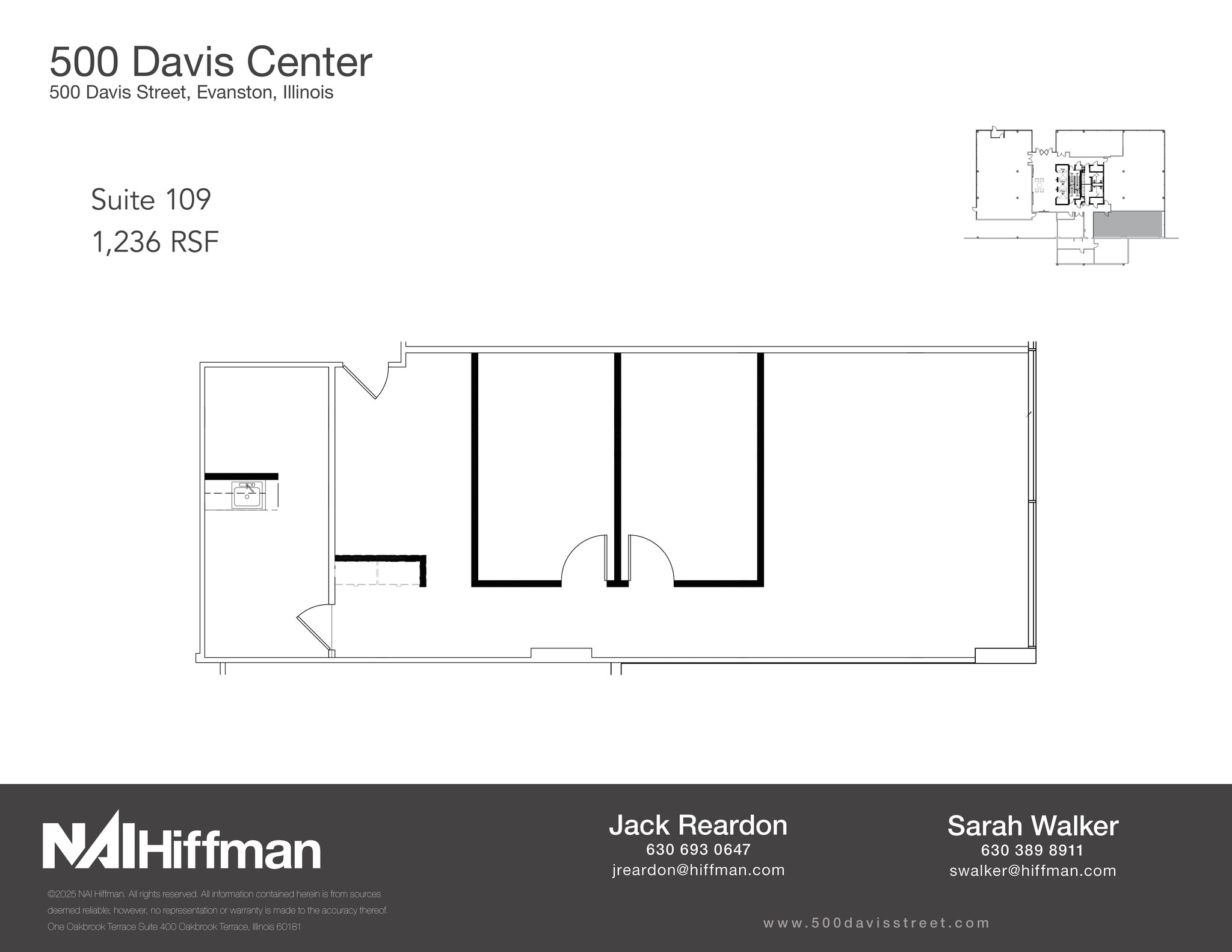 500 Davis St, Evanston, IL for lease Floor Plan- Image 1 of 1