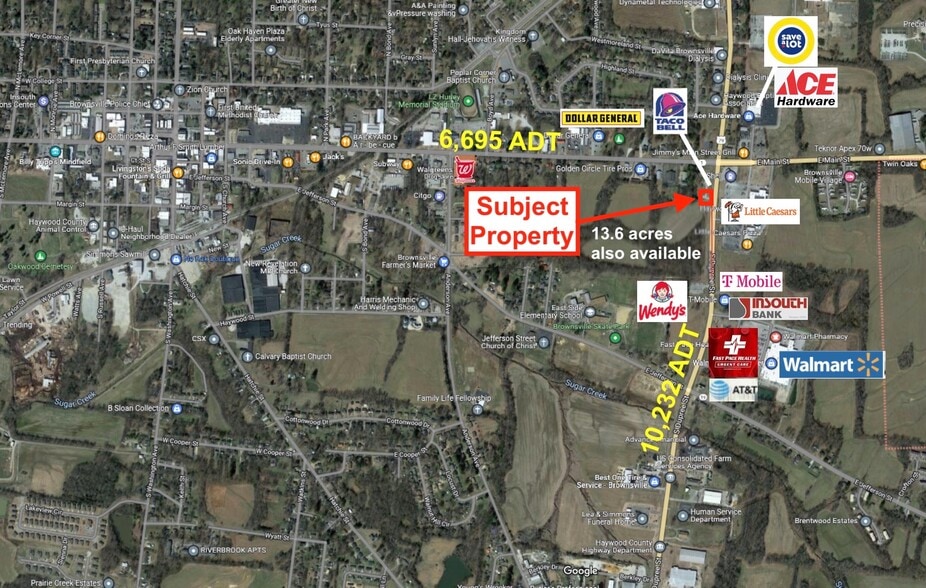 105 S Dupree Ave, Brownsville, TN à vendre - Aérien - Image 1 de 1