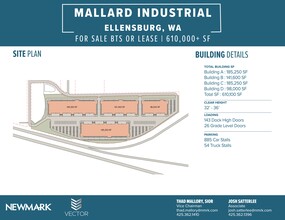 Mallard Industrial, Ellensburg, WA à louer Plan de site- Image 1 de 1