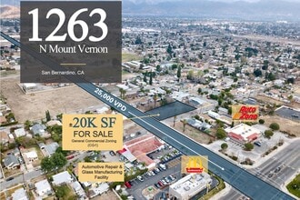 1263 N Mt Vernon Ave, San Bernardino, CA - Aérien Vue de la carte