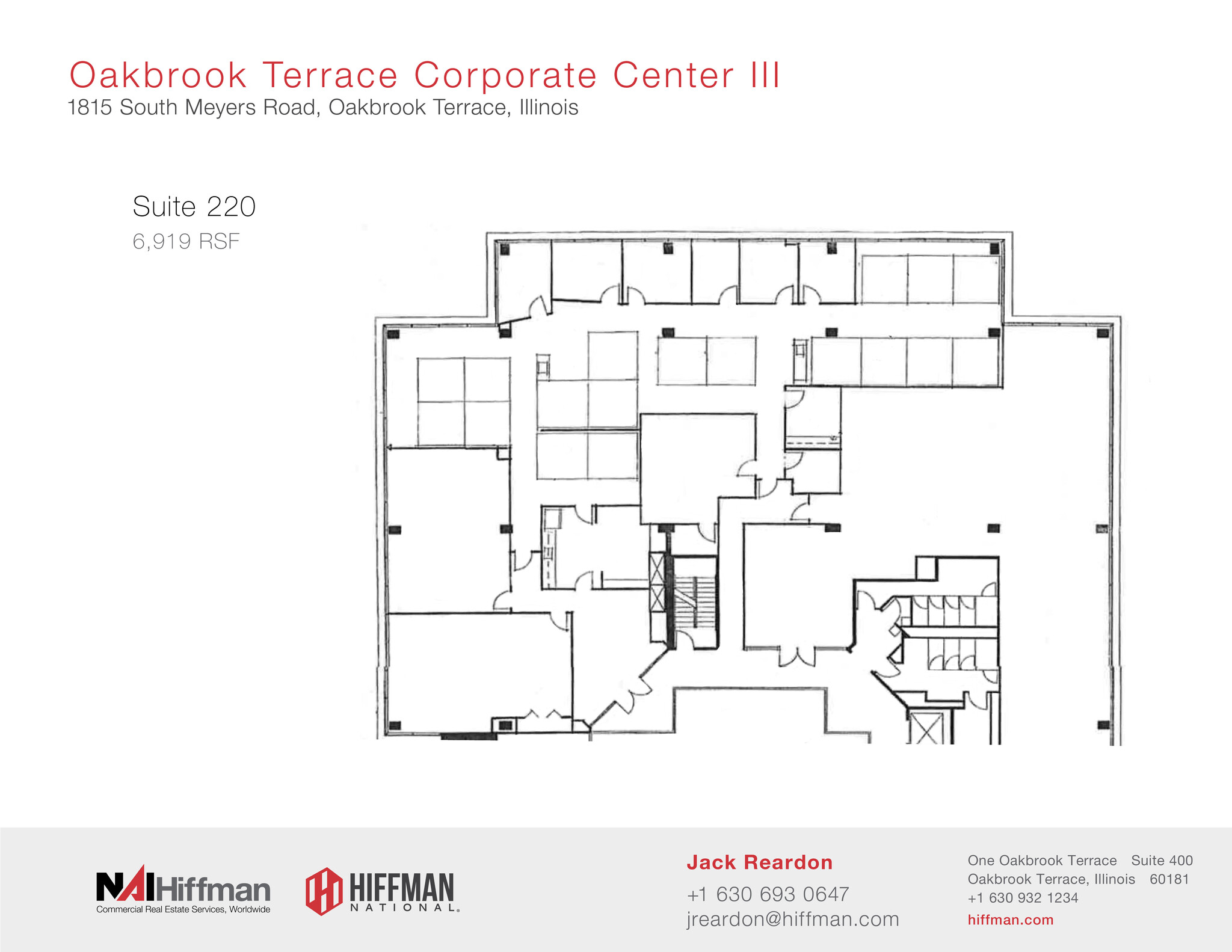 1815 S Meyers Rd, Oakbrook Terrace, IL à louer Plan d  tage- Image 1 de 1