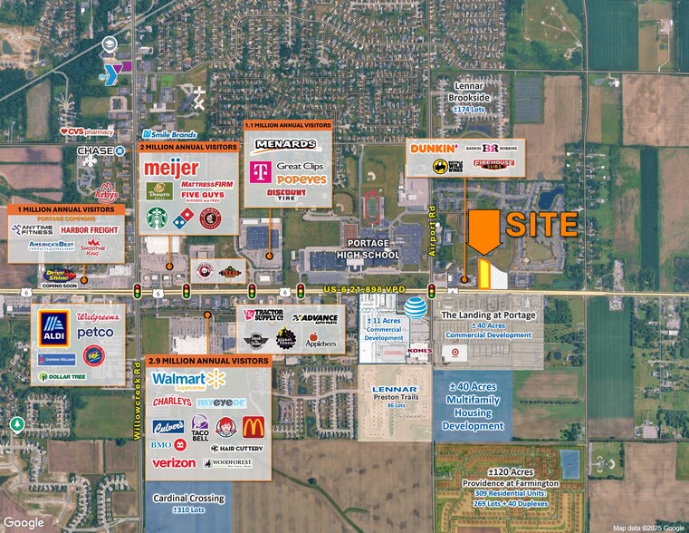 6580 U.S. 6 hwy, Portage, IN for lease - Aerial - Image 2 of 5