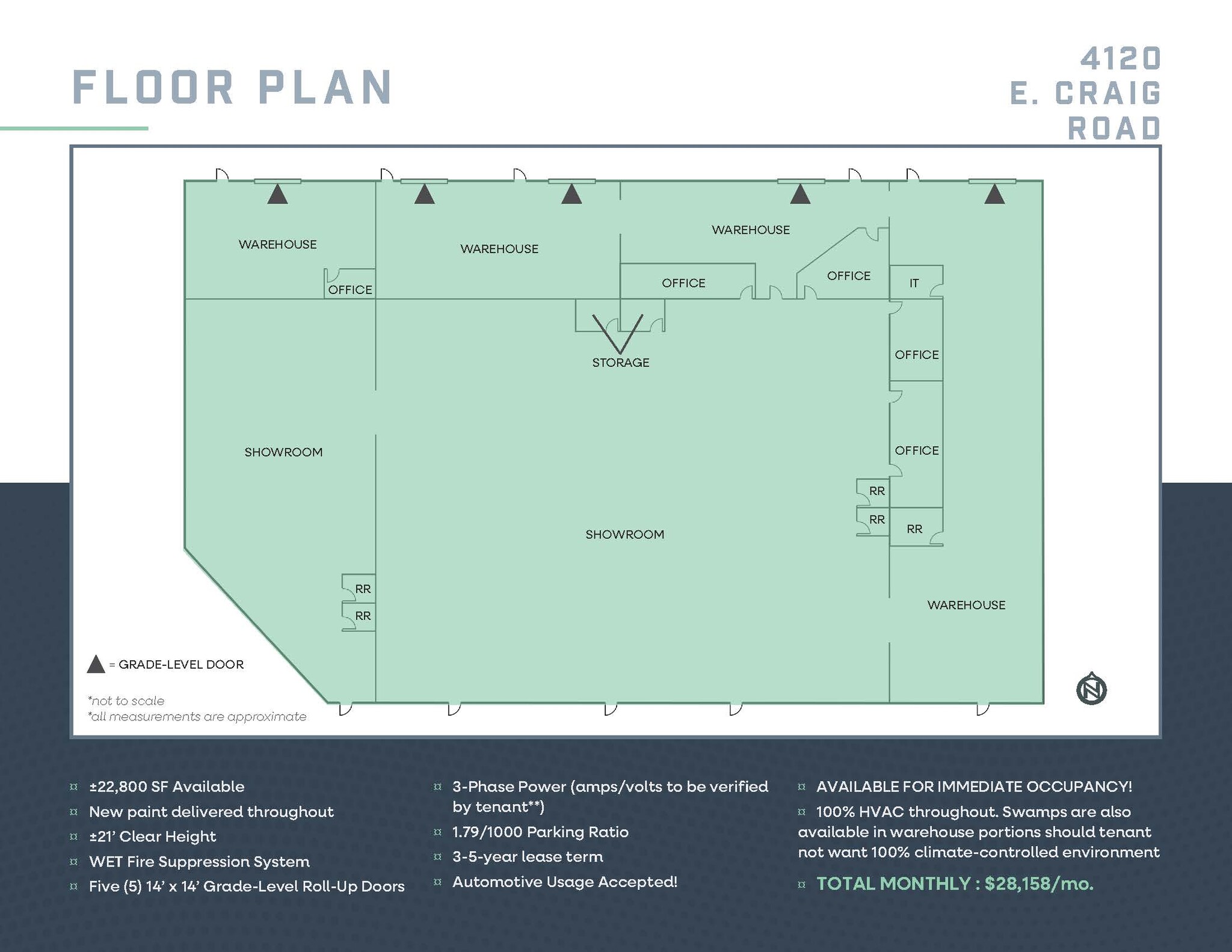 4120 E Craig Rd, North Las Vegas, NV à louer Plan d  tage- Image 1 de 1