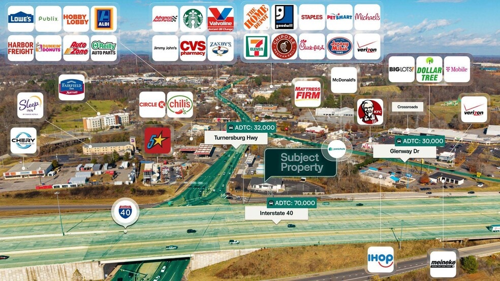 114 Turnersburg Hwy, Statesville, NC for sale - Aerial - Image 3 of 3