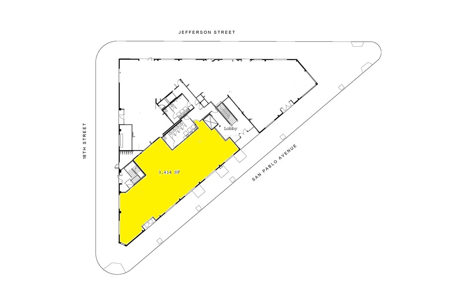 1825 San Pablo Ave, Oakland, CA for lease - Floor Plan - Image 2 of 8