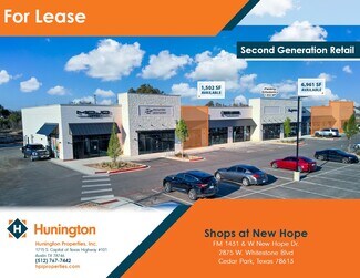 Plus de détails pour FM 1431 & W. New Hope Dr, Cedar Park, TX - Commerce de détail à louer