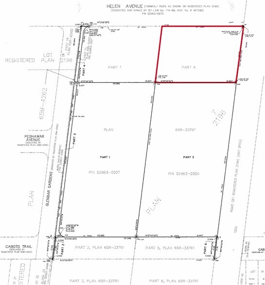 311-313 Helen Ave, Markham, ON for sale - Plat Map - Image 1 of 1