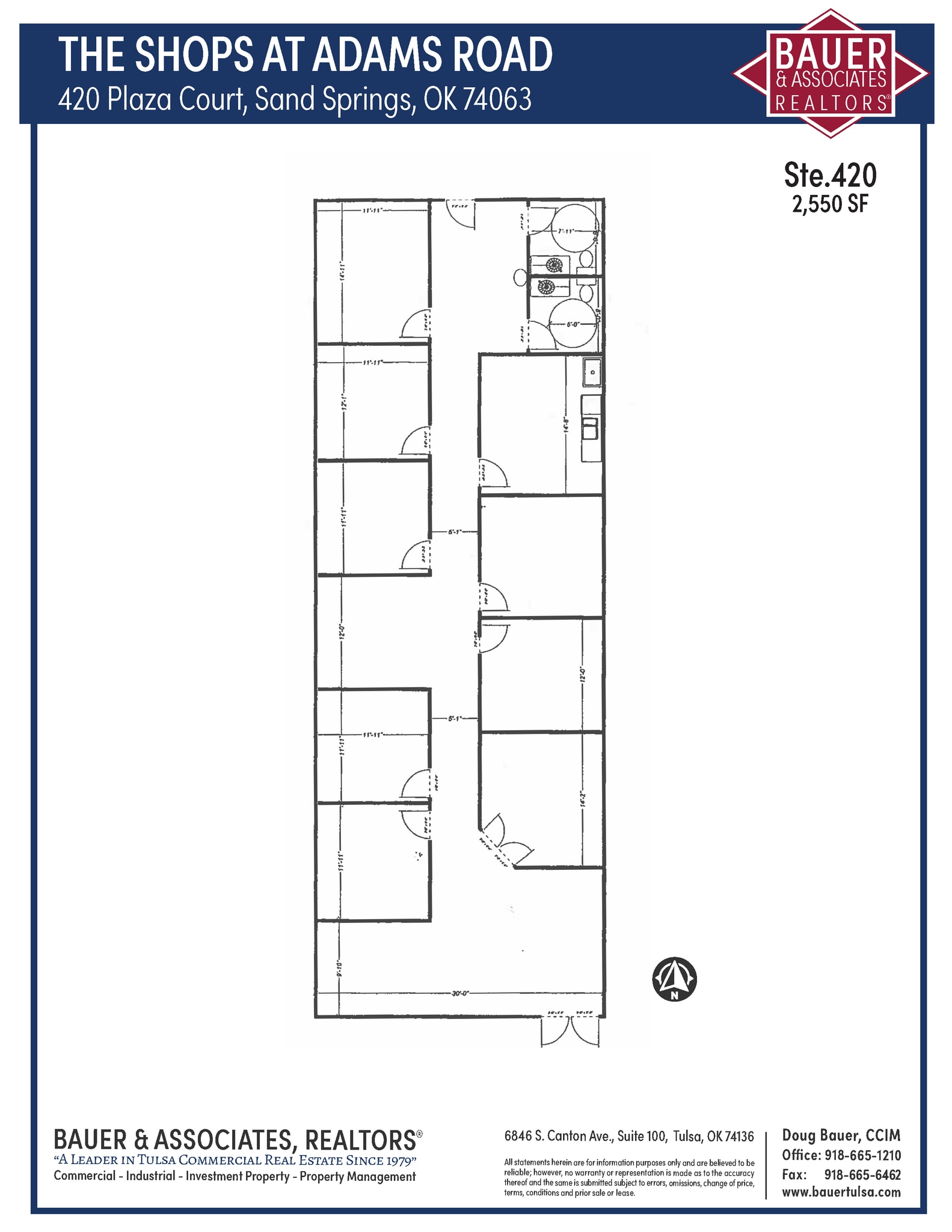 406-546 Plaza Ct, Sand Springs, OK for lease Floor Plan- Image 1 of 1