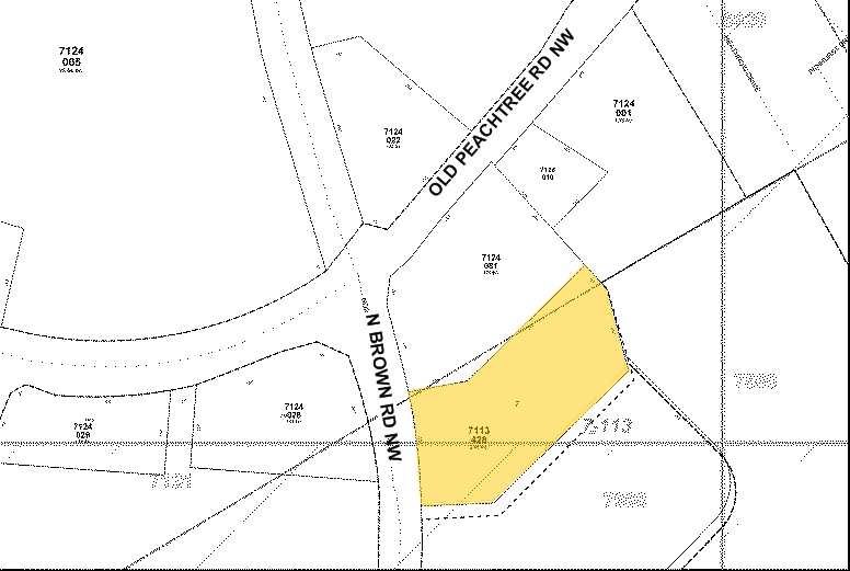 1424 N Brown Rd, Lawrenceville, GA à vendre - Plan cadastral - Image 3 de 9