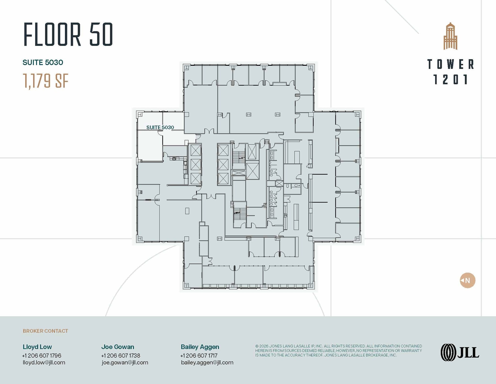 1201 3rd Ave, Seattle, WA à louer Plan d’étage- Image 1 de 1