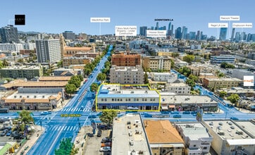 800-814 S Vermont Ave, Los Angeles, CA - Aérien  Vue de la carte