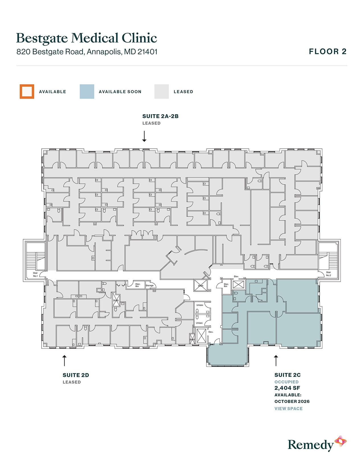 820 Bestgate Rd, Annapolis, MD à louer Plan d’étage- Image 1 de 10