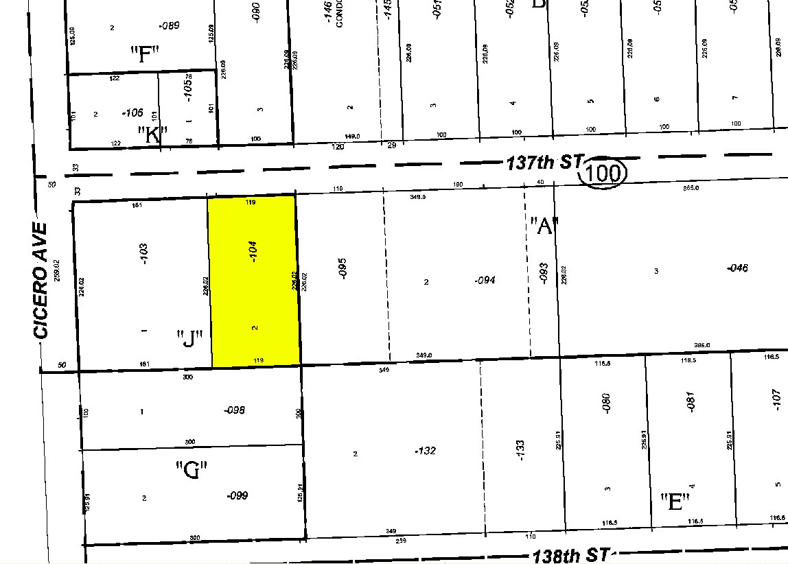 4737-4757 W 137th St, Crestwood, IL à louer Plan cadastral- Image 1 de 4