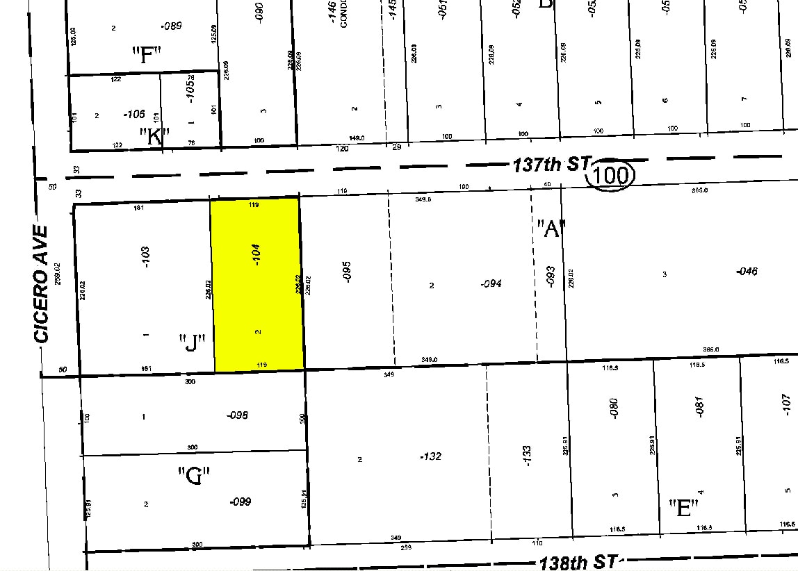 4737-4757 W 137th St, Crestwood, IL for lease Plat Map- Image 1 of 4