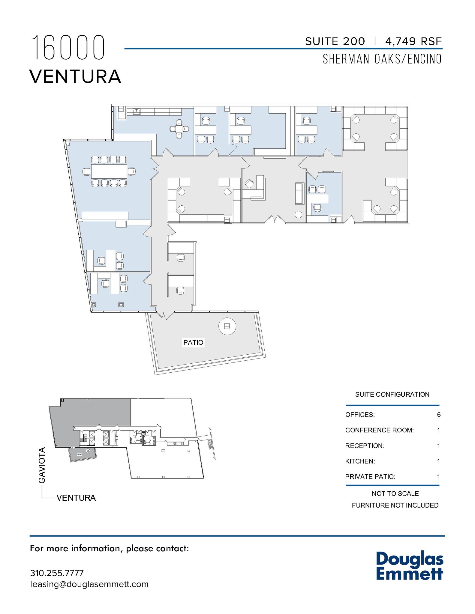 16000 Ventura Blvd, Encino, CA à louer Plan d  tage- Image 1 de 1