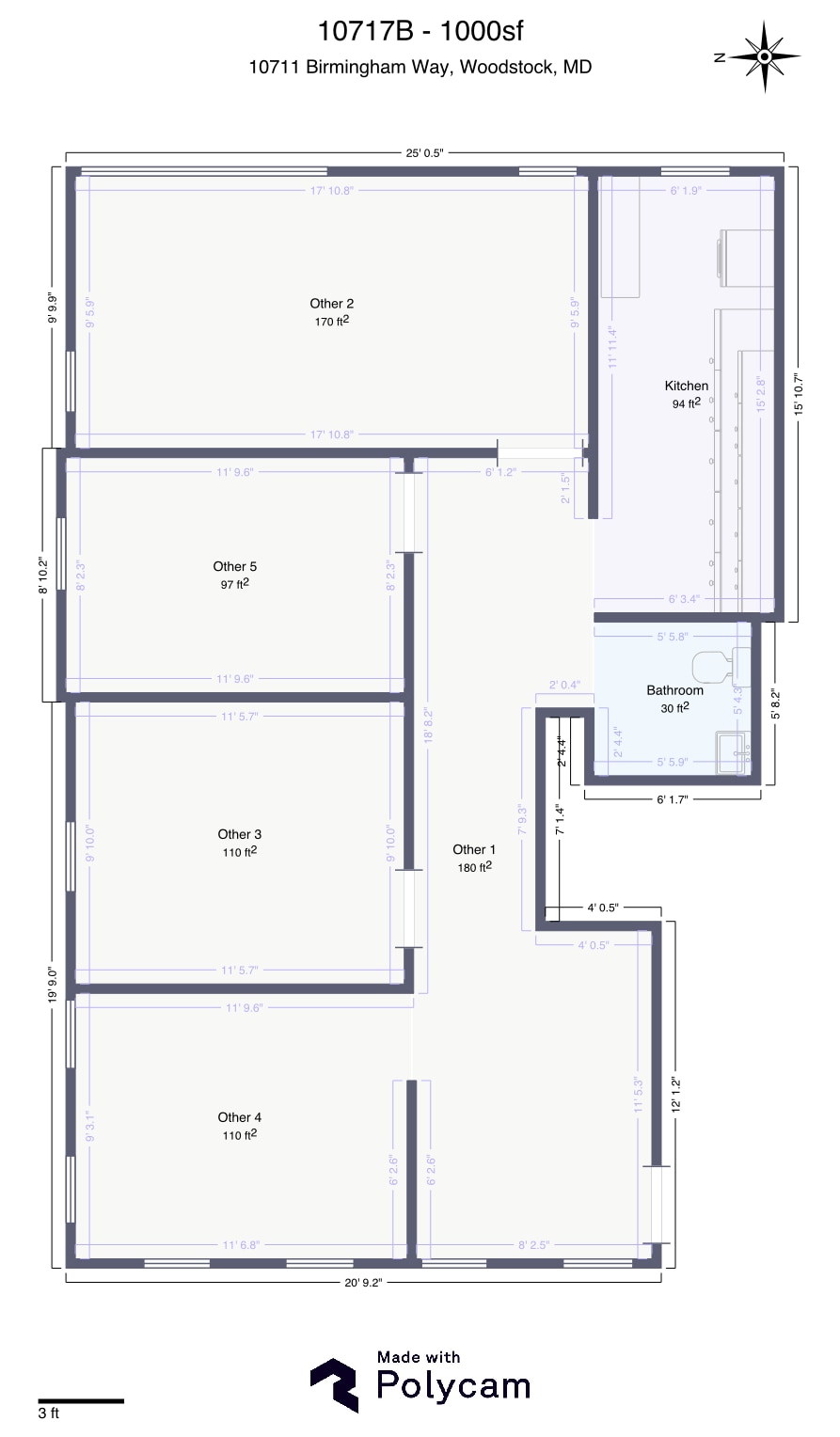 10707-10753 Birmingham Way, Woodstock, MD for lease Floor Plan- Image 1 of 1