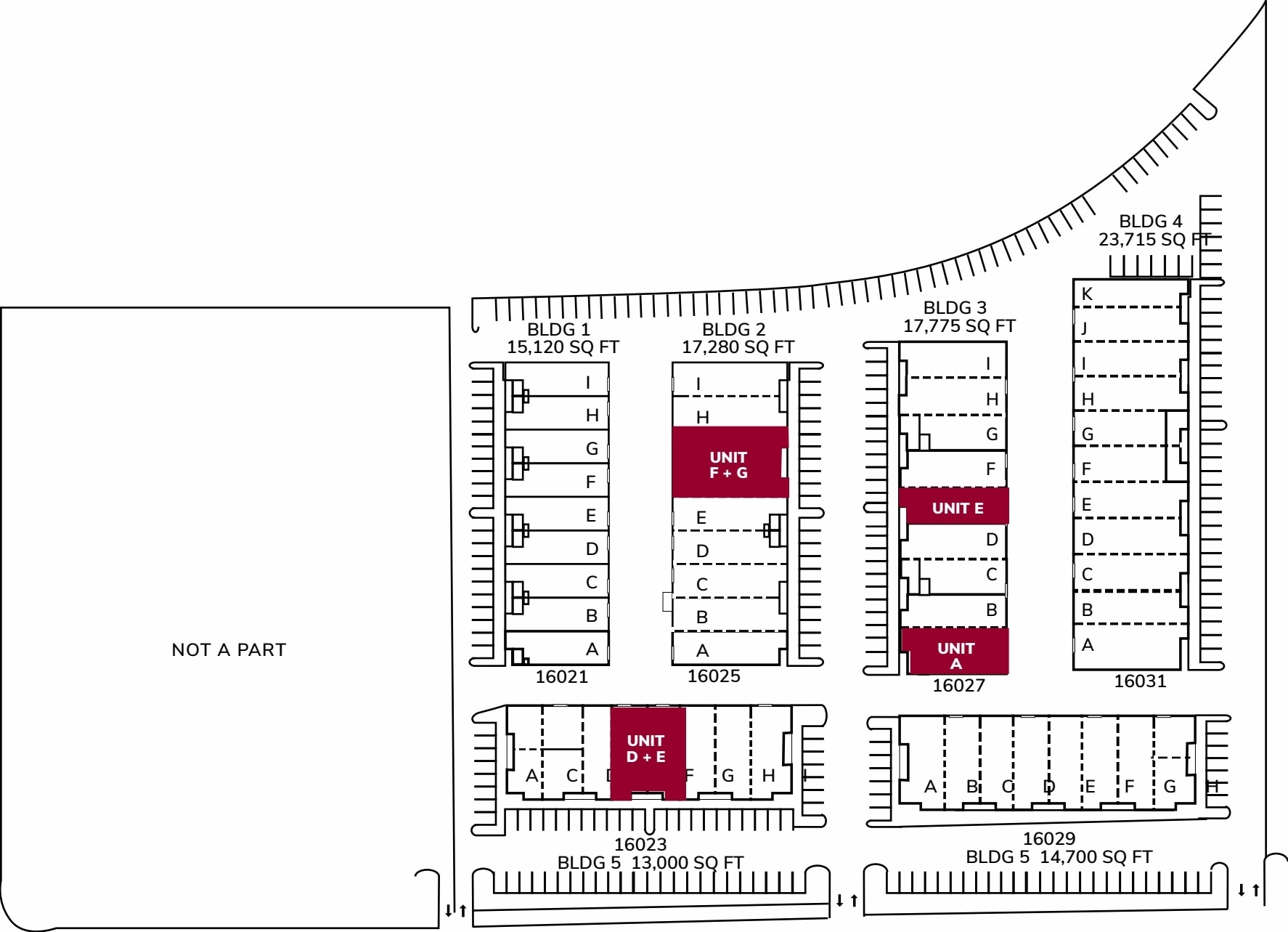 16021 Arrow Hwy, Irwindale, CA à louer Plan de site- Image 1 de 1