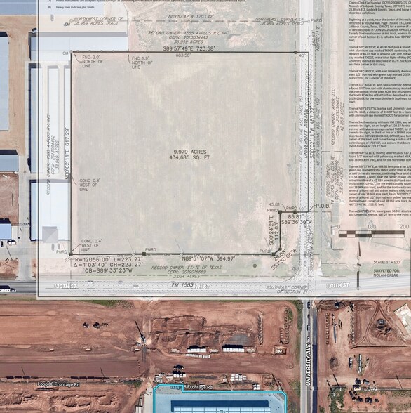 Loop 88 and University Ave ave, Lubbock, TX à vendre - Plan cadastral - Image 3 de 5