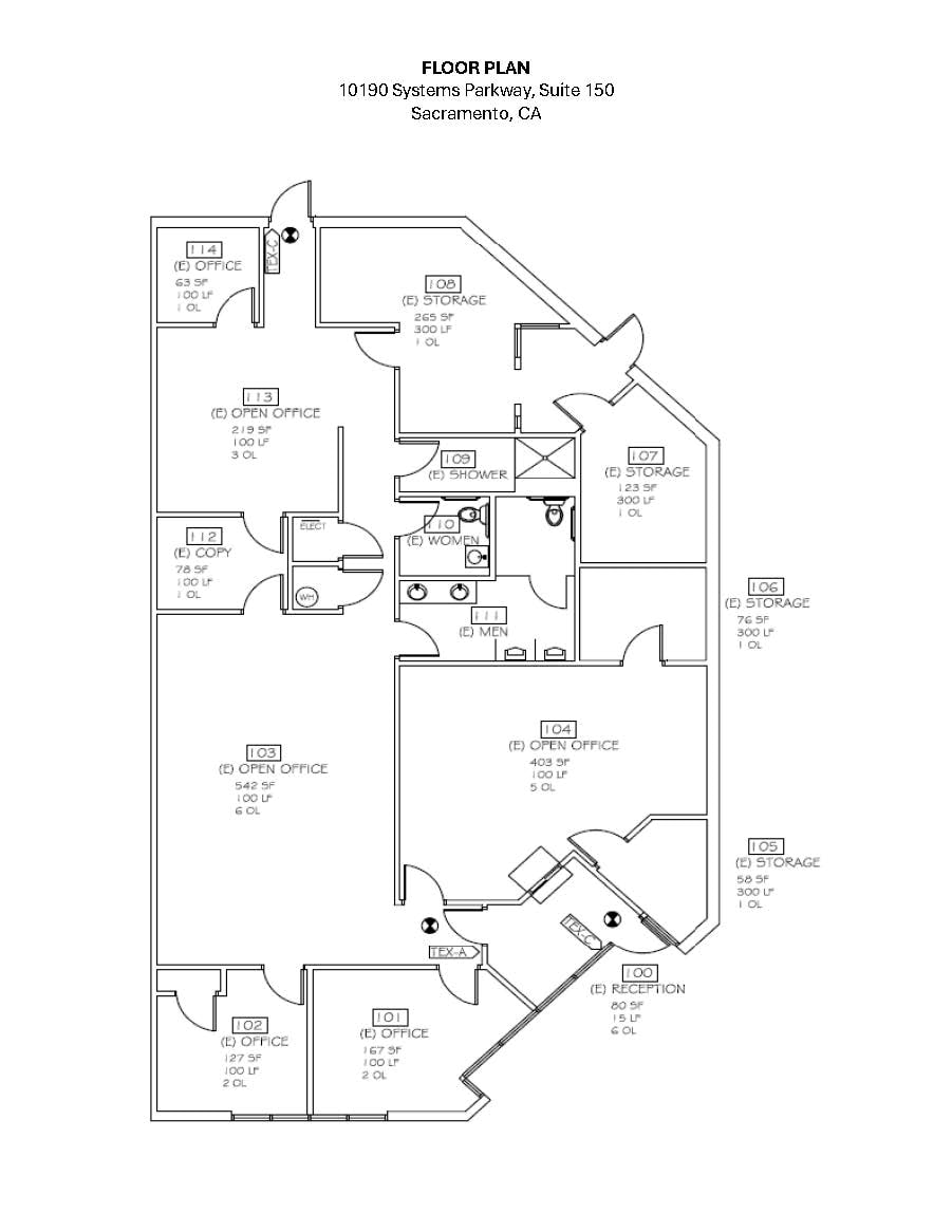 10190 Systems Pky, Sacramento, CA for lease Floor Plan- Image 1 of 1