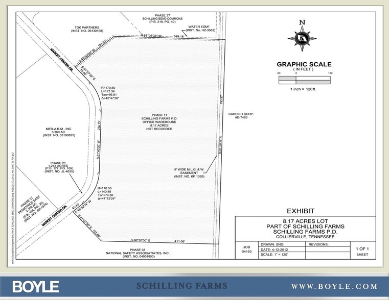 100 N Market Center Dr, Collierville, TN à vendre - Plan de site - Image 3 de 4