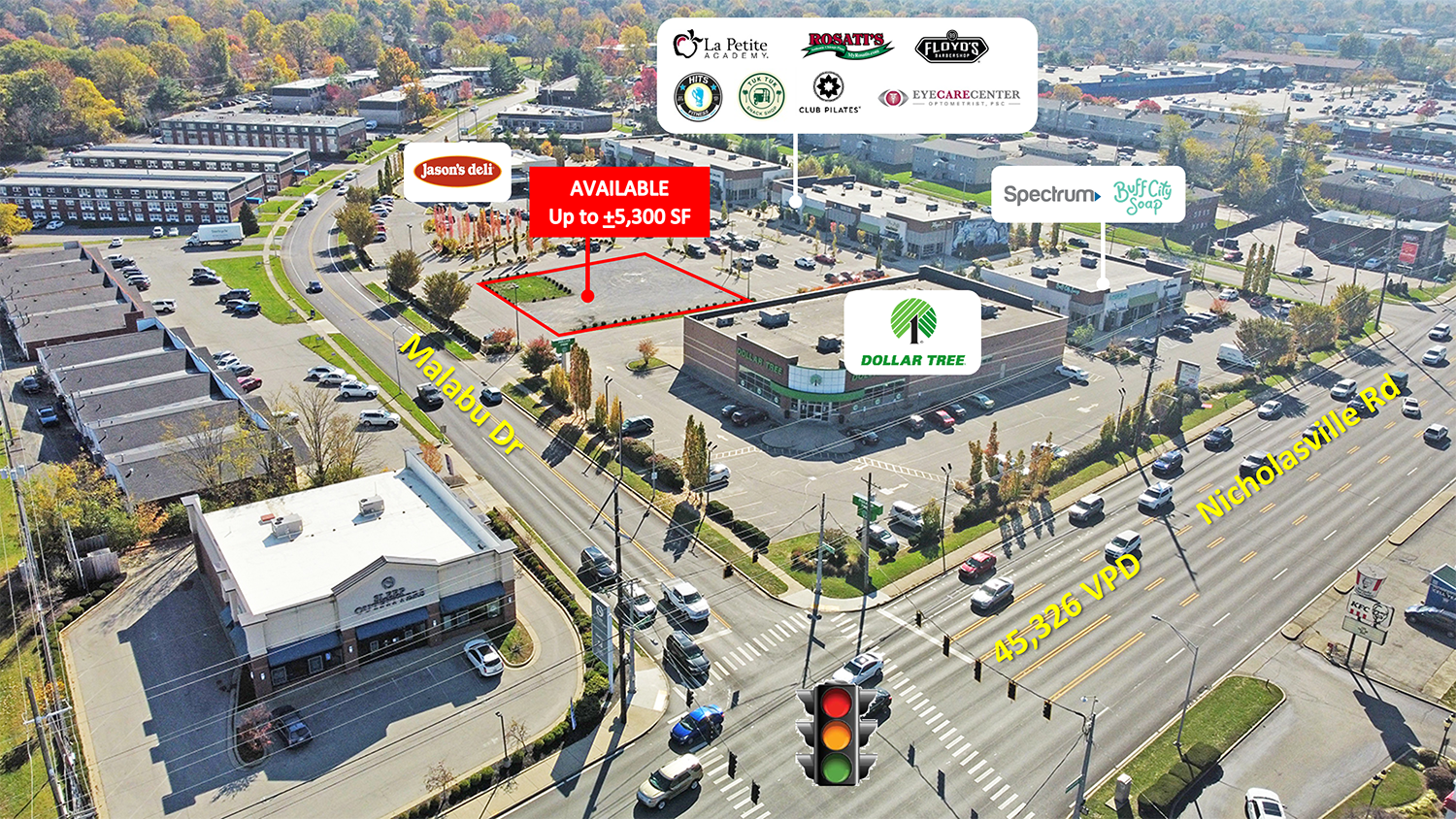 120 Malabu Dr, Lexington, KY for lease Aerial- Image 1 of 6