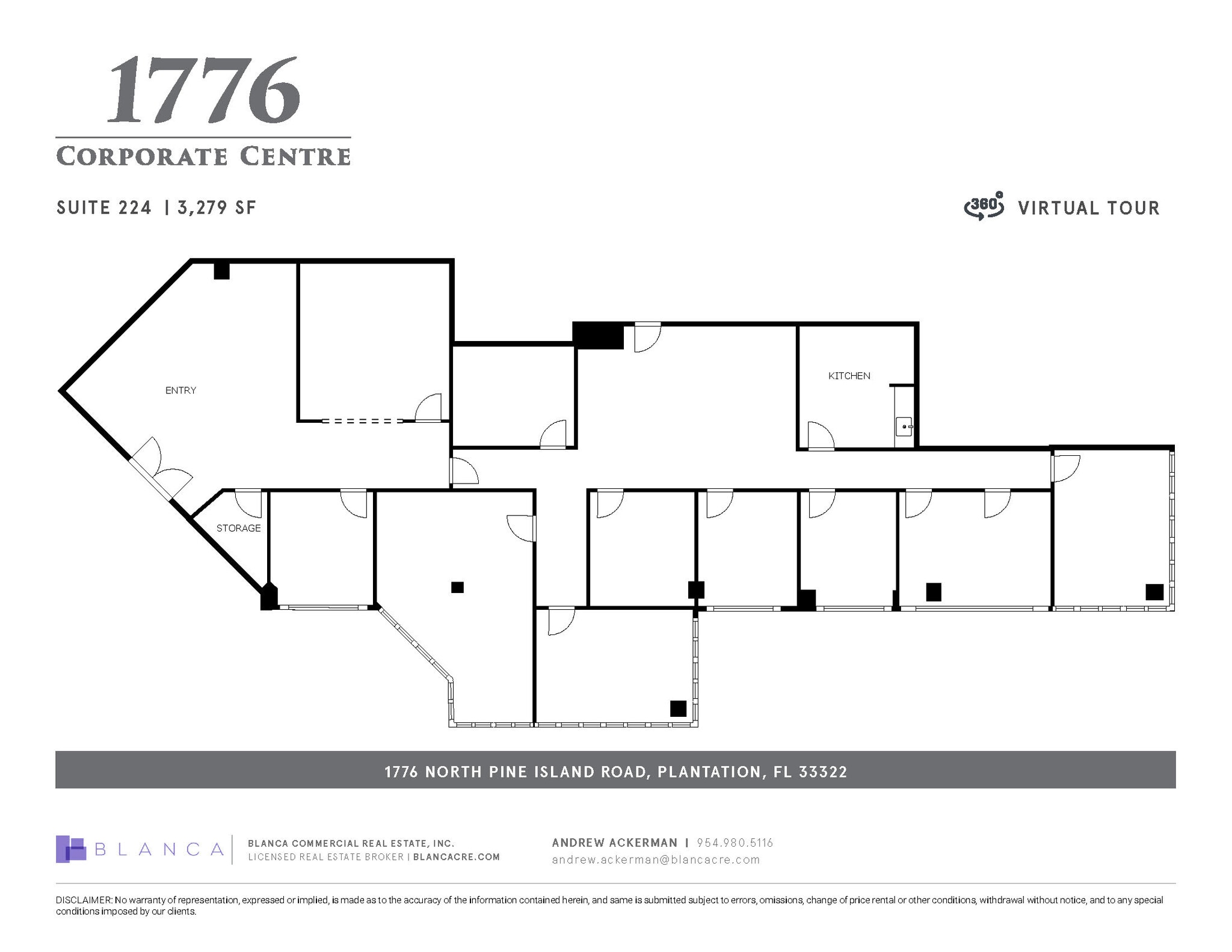 1776 N Pine Island Rd, Plantation, FL for lease Floor Plan- Image 1 of 1