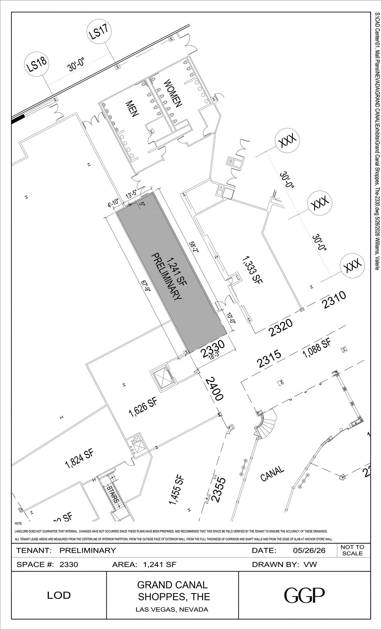 3325 S Las Vegas Blvd, Las Vegas, NV à louer Plan de site- Image 1 de 1