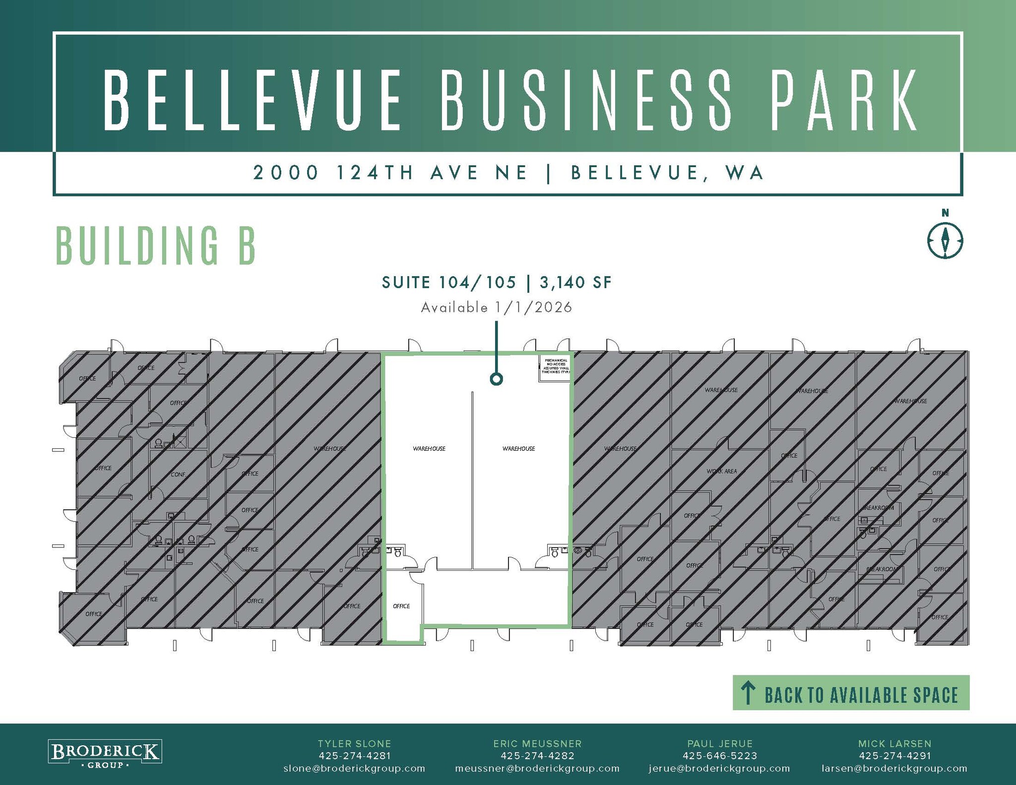 2000 124th Ave NE, Bellevue, WA for lease Floor Plan- Image 1 of 1