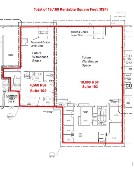 40 Albion Rd, Lincoln, RI for lease - Floor Plan - Image 2 of 9