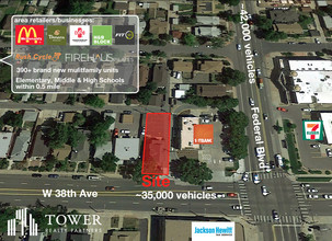 3025 W 38th Ave, Denver, CO - Aerial  map view