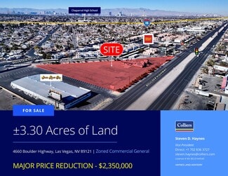 More details for 4660 Boulder Hwy, Las Vegas, NV - Land for Sale