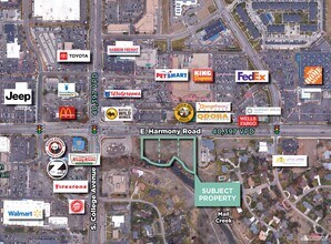 201 E Harmony Rd, Fort Collins, CO - AÉRIEN  Vue de la carte