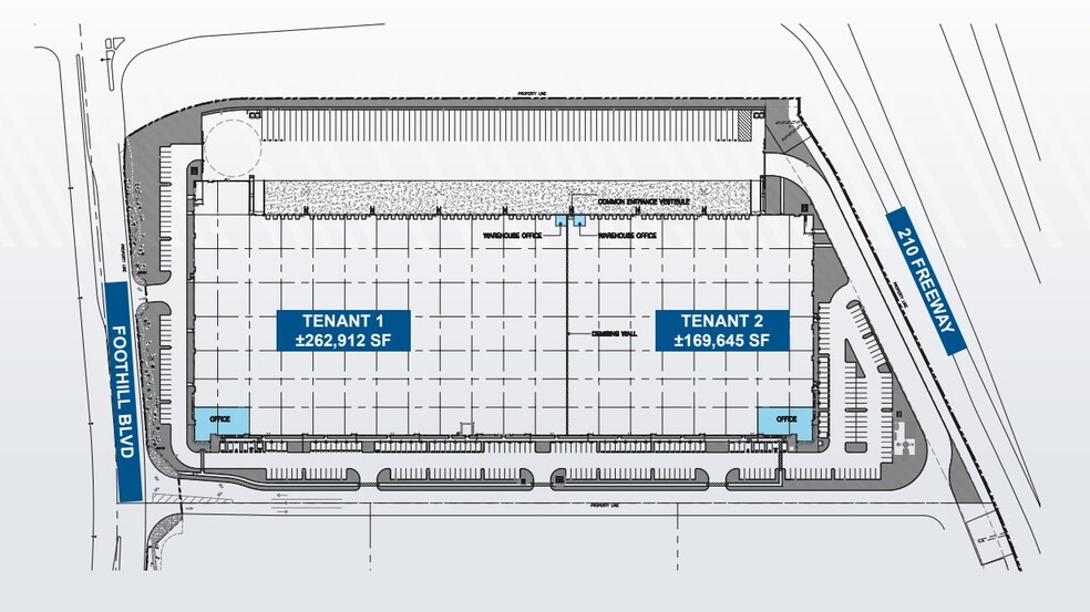 SWC Foothill Blvd, Irwindale, CA à louer - Plan de site - Image 2 de 3