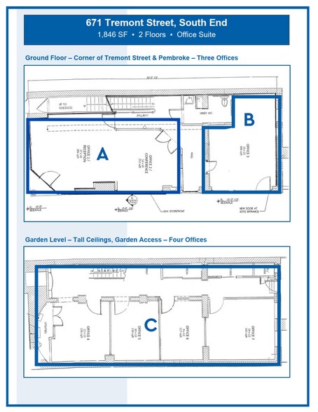 671 Tremont St, Boston, MA à louer - Plan d’étage - Image 2 de 35