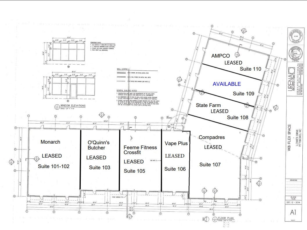 193 Lowes Dr, Pittsboro, NC à louer Plan d’étage- Image 1 de 6