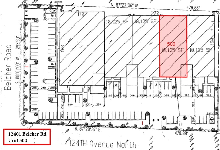 12401 Belcher Rd S, Largo, FL for lease - Site Plan - Image 3 of 3