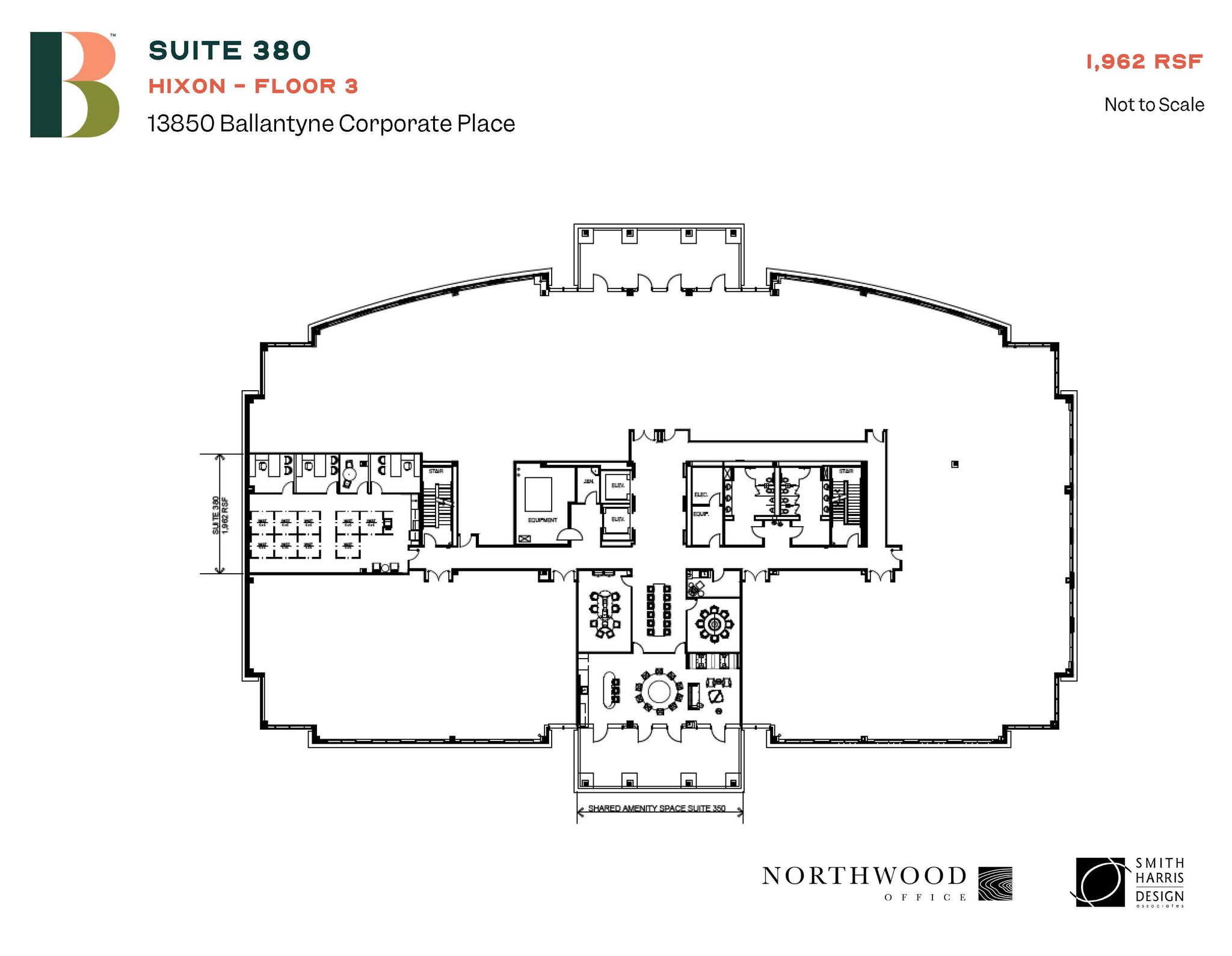 13850 Ballantyne Corporate Pl, Charlotte, NC à louer Plan d  tage- Image 1 de 1