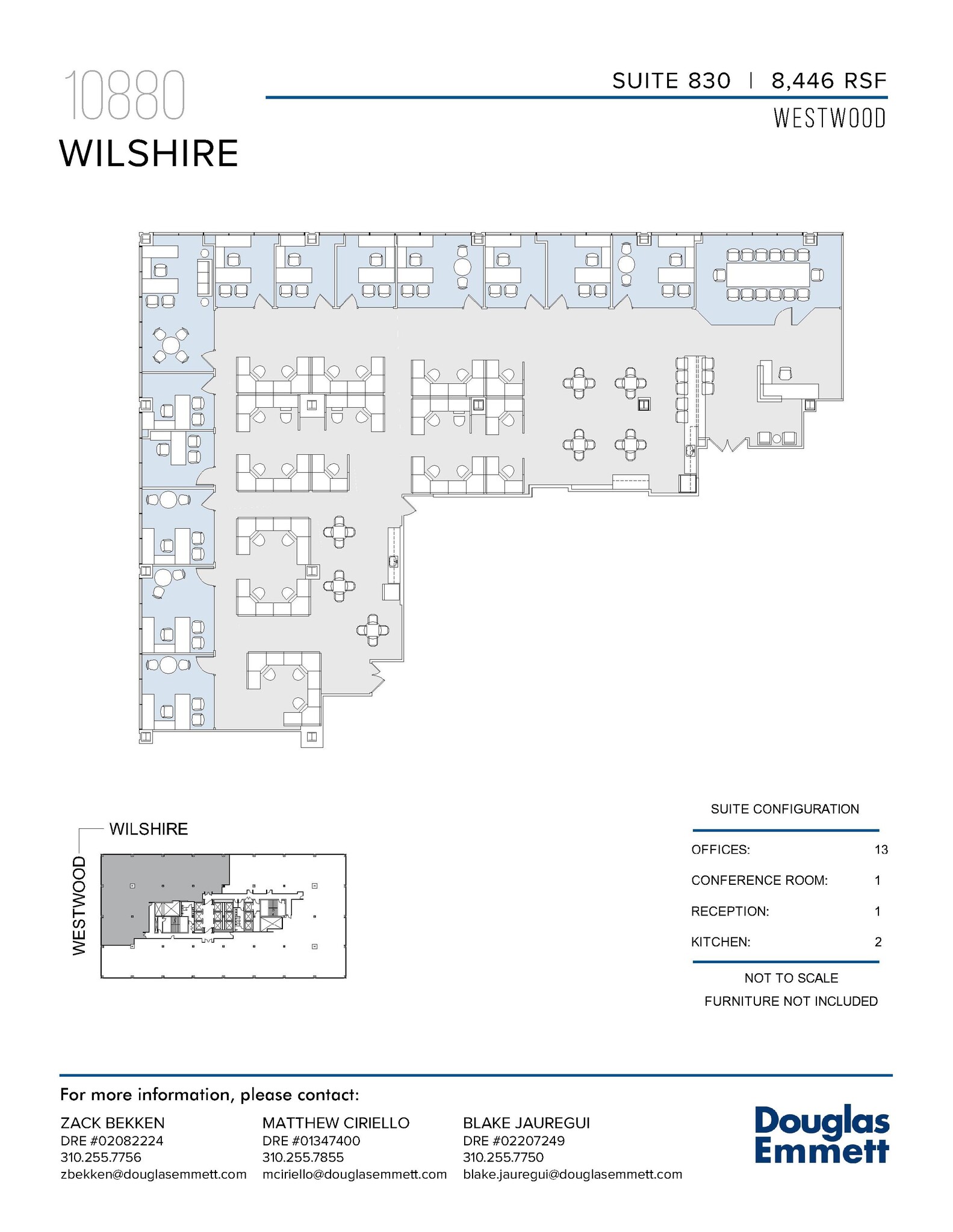10880 Wilshire Blvd, Los Angeles, CA à louer Plan d’étage- Image 1 de 1