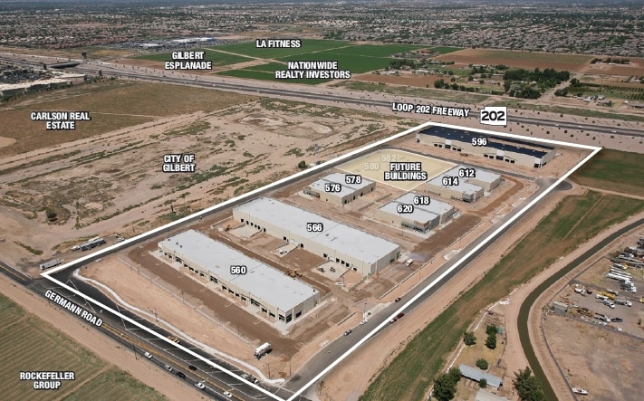596 E Germann Rd, Gilbert, AZ for lease - Aerial - Image 2 of 16