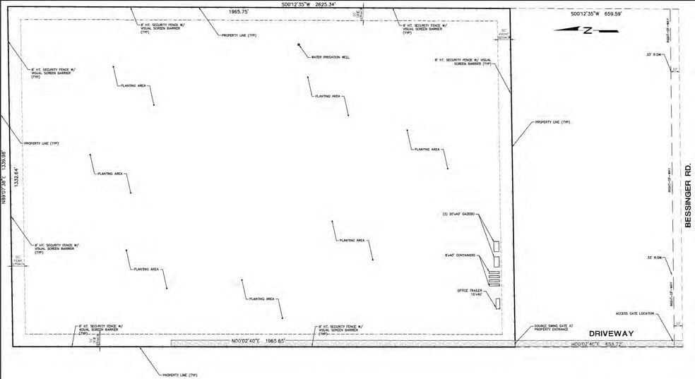 1549 Bessinger Rd, Turner, MI for sale - Site Plan - Image 2 of 5