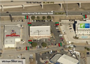 399 W Louis Henna Blvd, Austin, TX - Aerial  map view