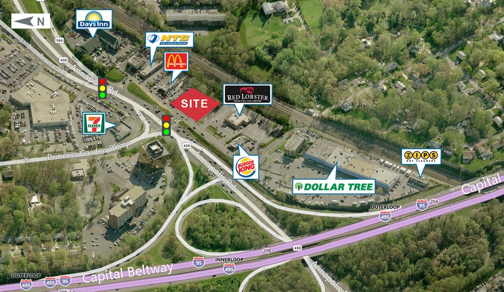 9001 Annapolis Rd, Lanham, MD for lease - Primary Photo - Image 1 of 5