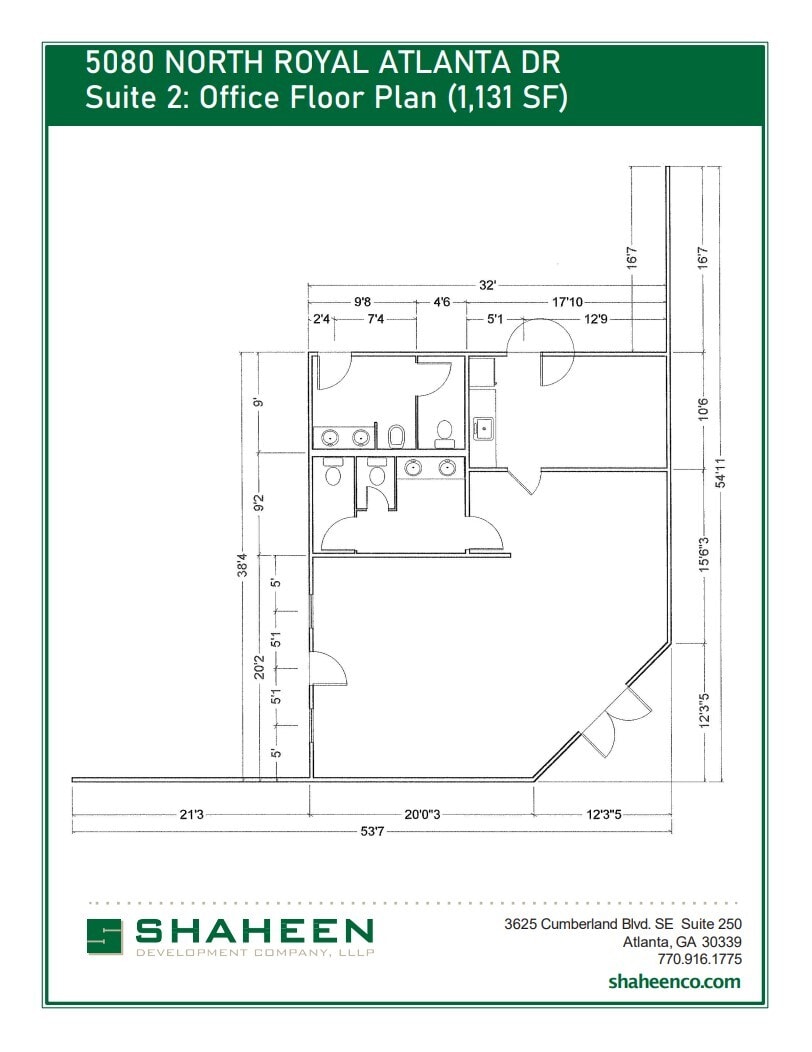 5080 N Royal Atlanta Dr, Tucker, GA for lease Floor Plan- Image 1 of 4