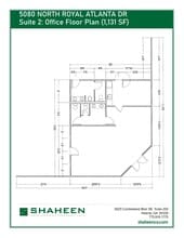 5080 N Royal Atlanta Dr, Tucker, GA for lease Floor Plan- Image 1 of 4