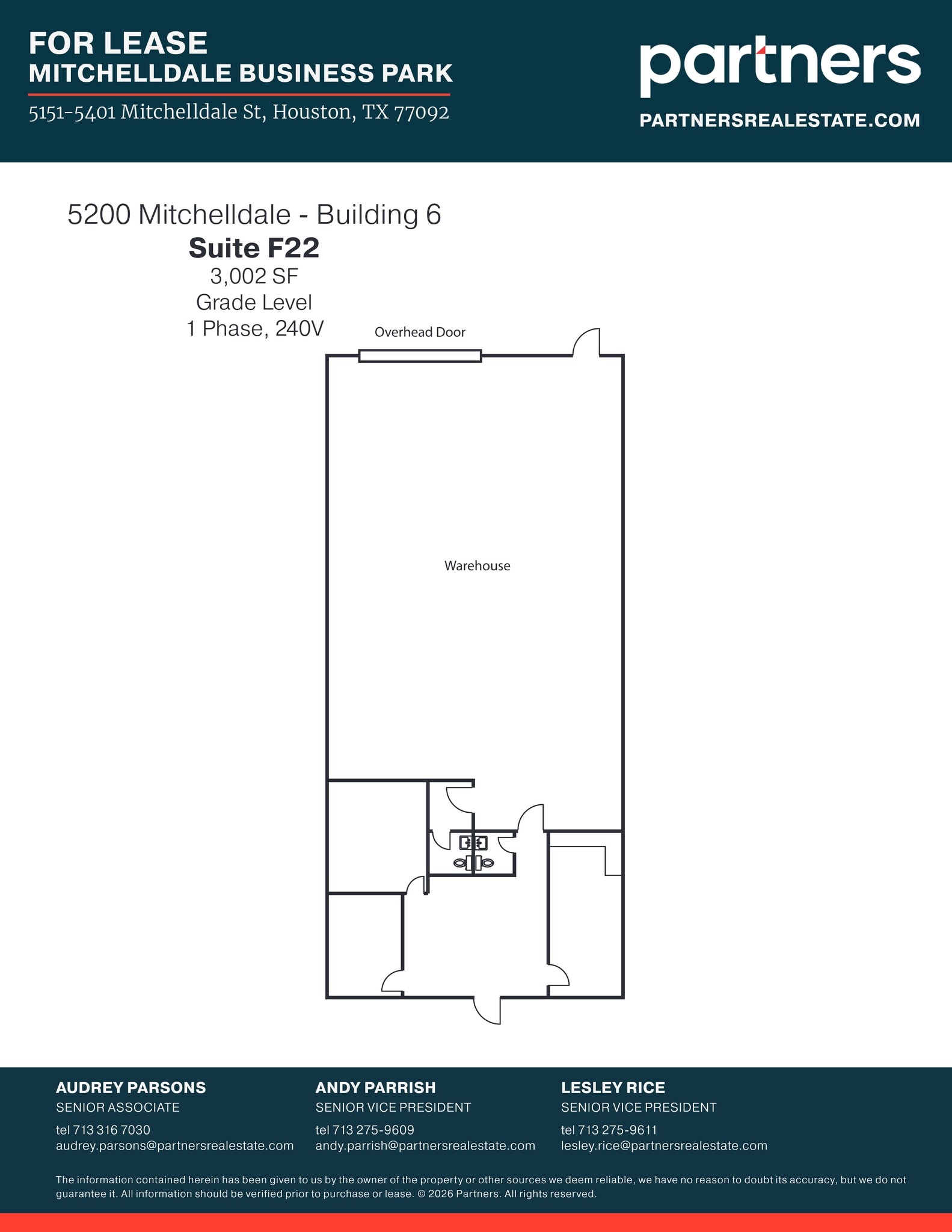 5151 Mitchelldale St, Houston, TX à louer Plan de site- Image 1 de 1