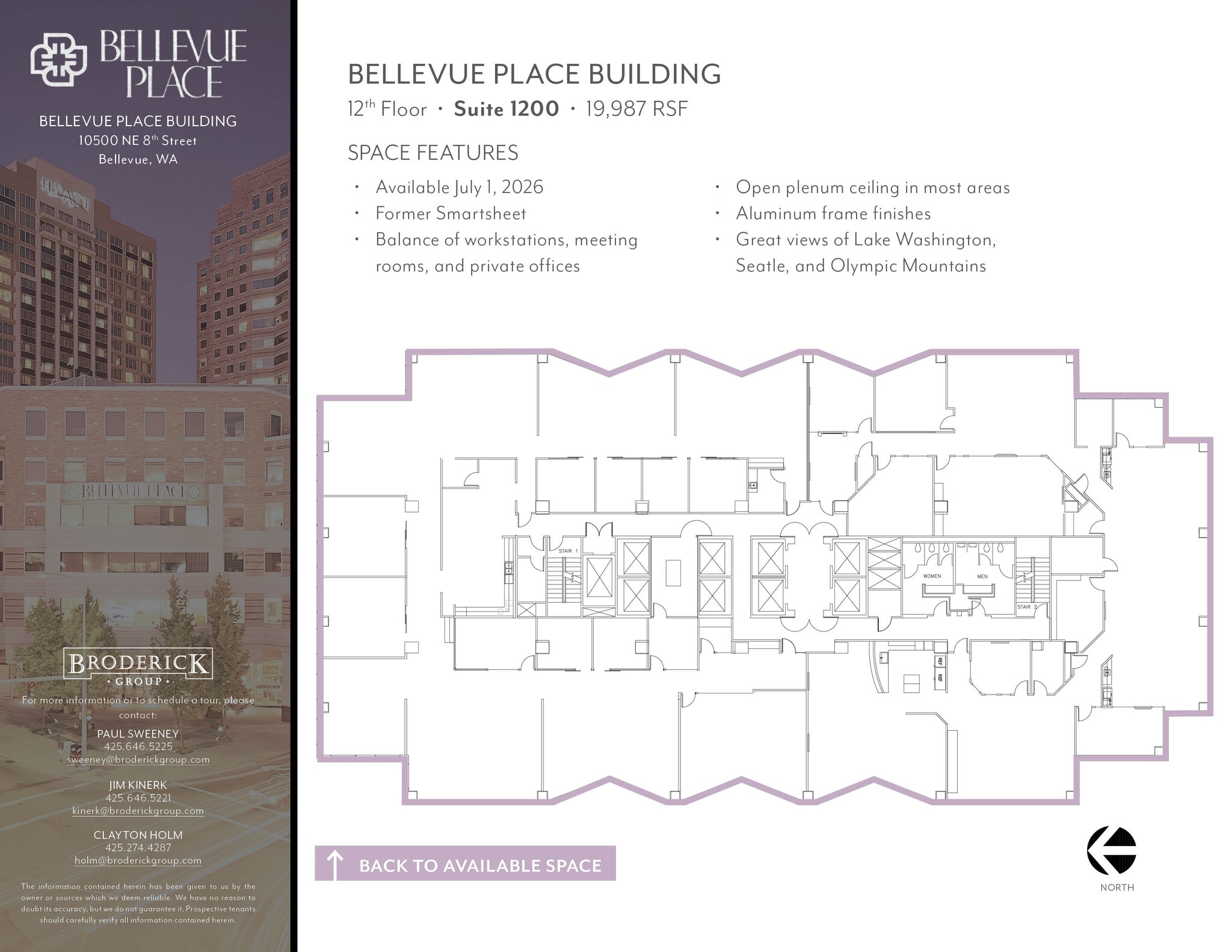 10500 NE 8th St, Bellevue, WA for lease Floor Plan- Image 1 of 1