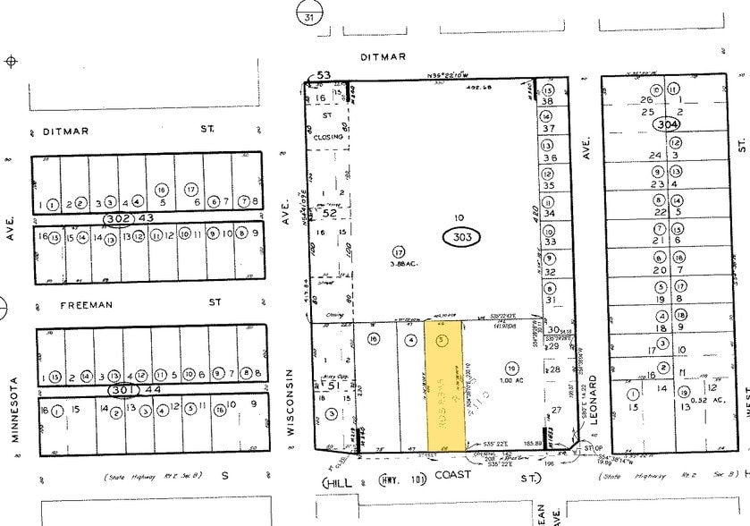 820 S Coast Hwy, Oceanside, CA à louer - Plan cadastral - Image 2 de 3